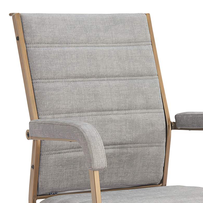 Image 2 Zuo Auction Gray Faux Leather Adjustable Swivel Office Chair more views