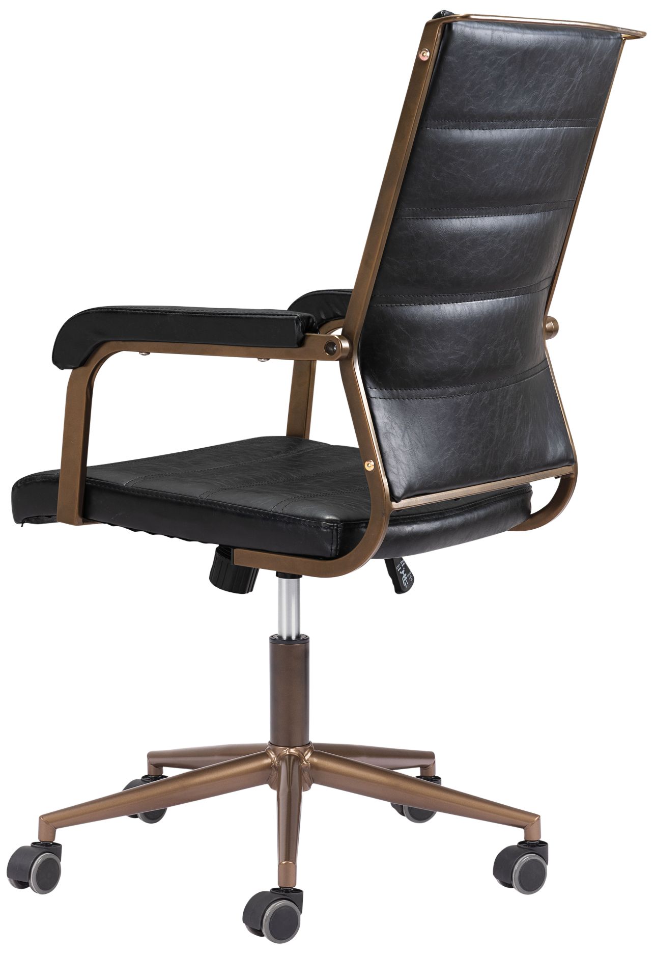 Zuo Auction Vintage Black Adjustable Swivel Office Chair