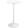 Zuo Auray 23 3/4" Wide White Round Bar Table