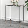 Zuo Austin 19 1/4"W Painted Black and Gold Side Metal Table