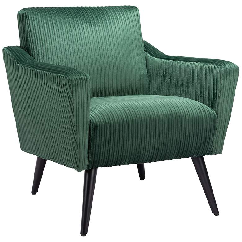 Image 1 Zuo Bastille Green Fabric Accent Chair