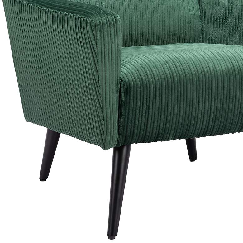 Image 3 Zuo Bastille Green Fabric Accent Chair more views