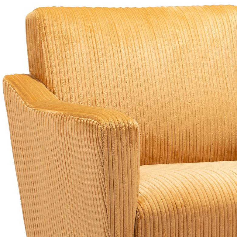 Image 2 Zuo Bastille Yellow Fabric Accent Chair more views