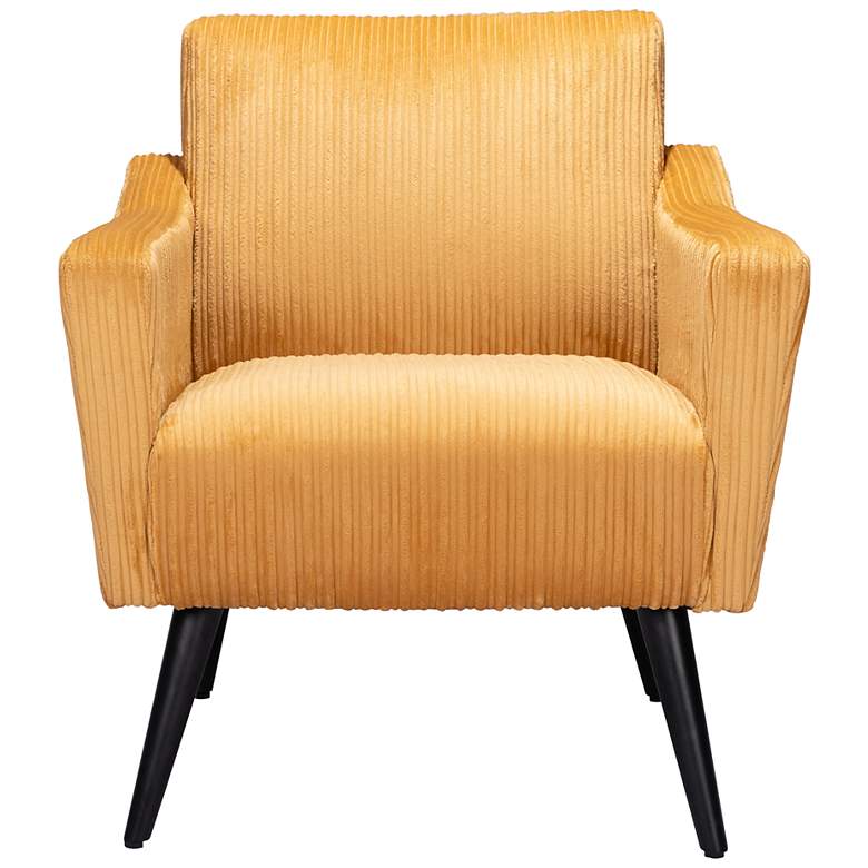 Image 6 Zuo Bastille Yellow Fabric Accent Chair more views