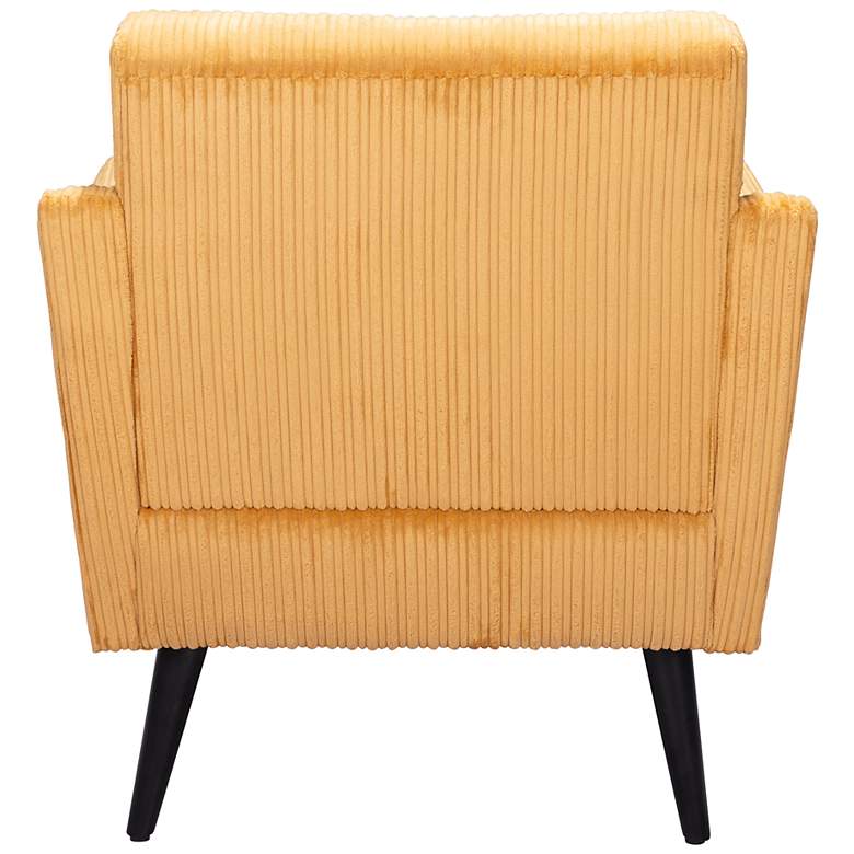 Image 7 Zuo Bastille Yellow Fabric Accent Chair more views