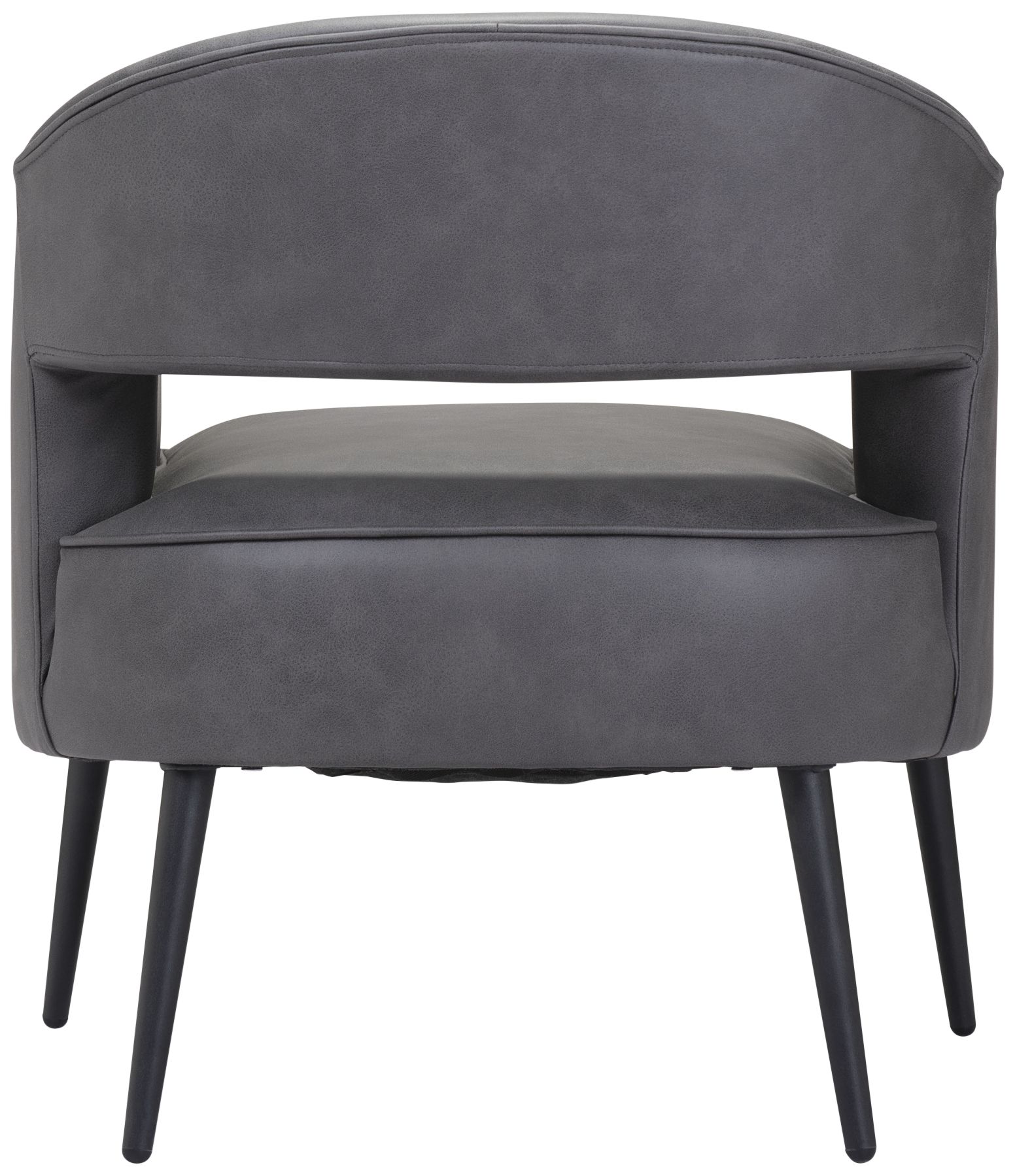 Zuo Berkeley 27 1/4" Wide Vintage Gray Faux Leather Accent Chair