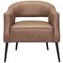 Zuo Berkeley Vintage Brown Faux Leather Accent Chair