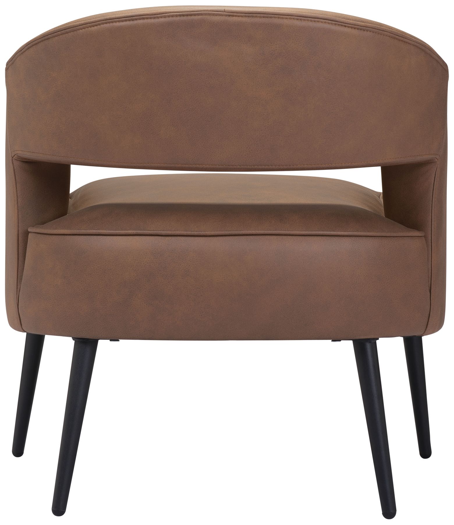 Zuo Berkeley Vintage Brown Faux Leather Accent Chair