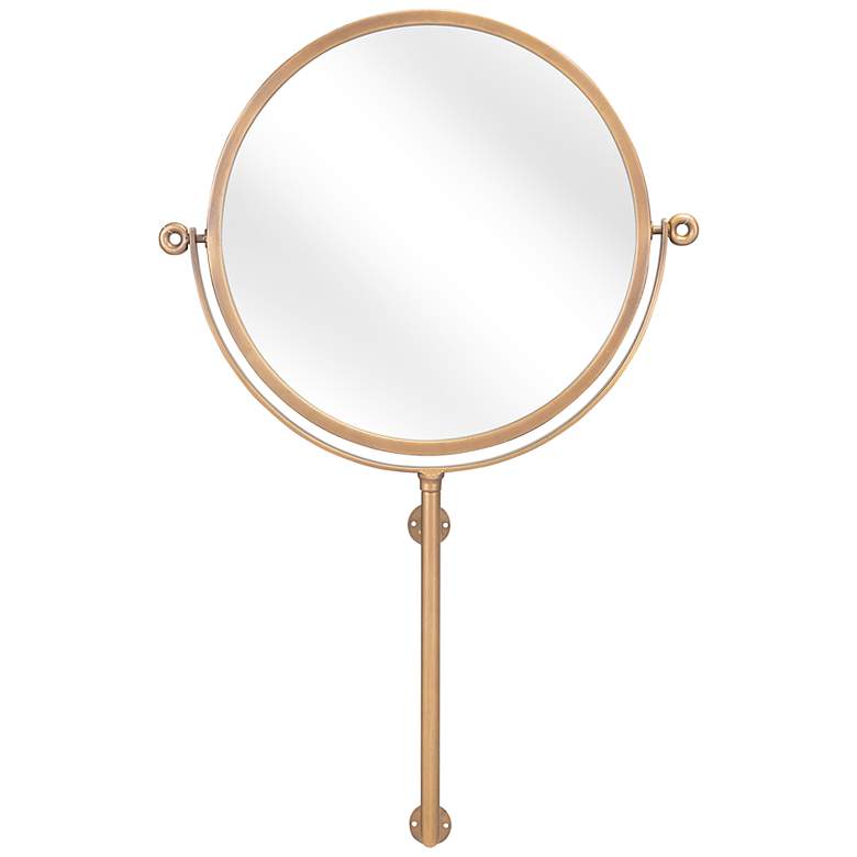 Zuo Bernis Gold 19 1/4&quot; x 30 1/4&quot; Decorative Wall Mirror