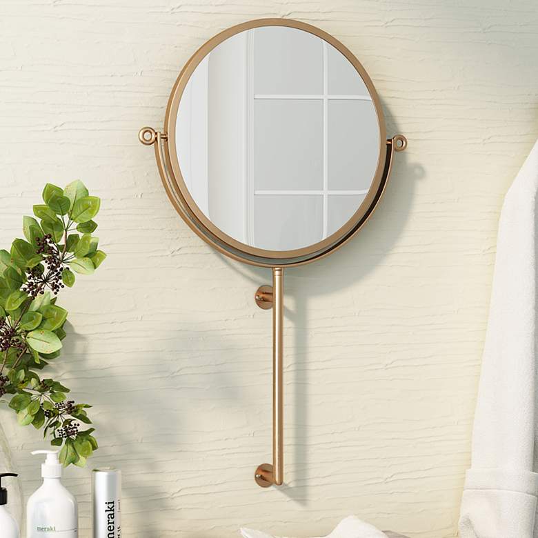 Zuo Bernis Gold 19 1/4&quot; x 30 1/4&quot; Decorative Wall Mirror
