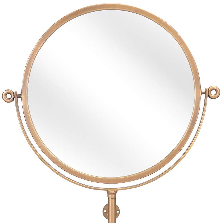 Zuo Bernis Gold 19 1/4&quot; x 30 1/4&quot; Decorative Wall Mirror more views