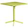 Zuo Big Wave Lime Green Square Outdoor Folding Table
