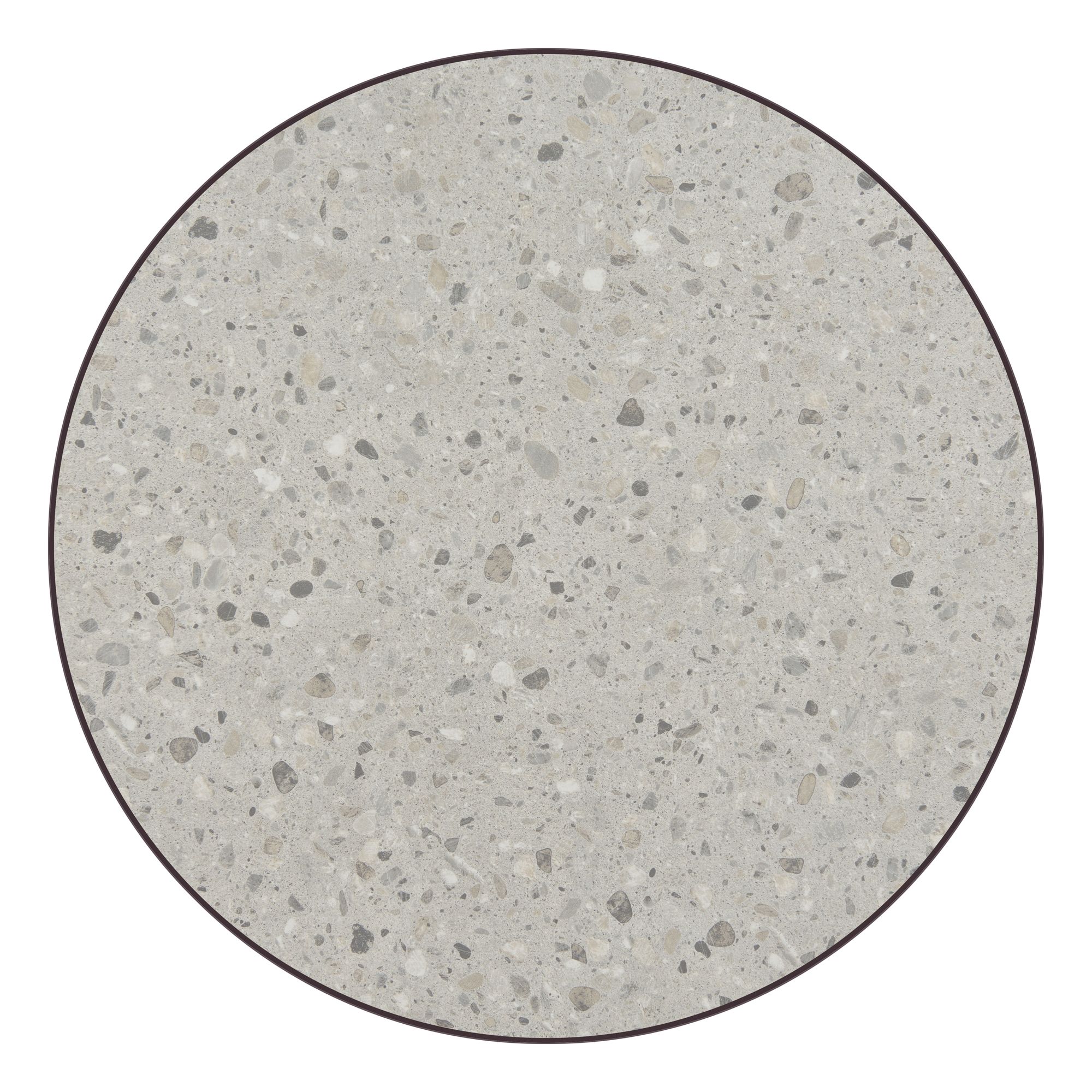 Image 4 Zuo Bite 23 3/4" Wide Gray and Black Round Bar Table more views