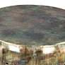 Zuo Bob 31" Wide Antique Silver Metal Round Coffee Table