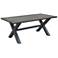 Zuo Bodega 37" Wide Gray and Brown Outdoor Dining Table