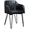 Zuo Braxton Black Faux Leather Modern Dining Chair