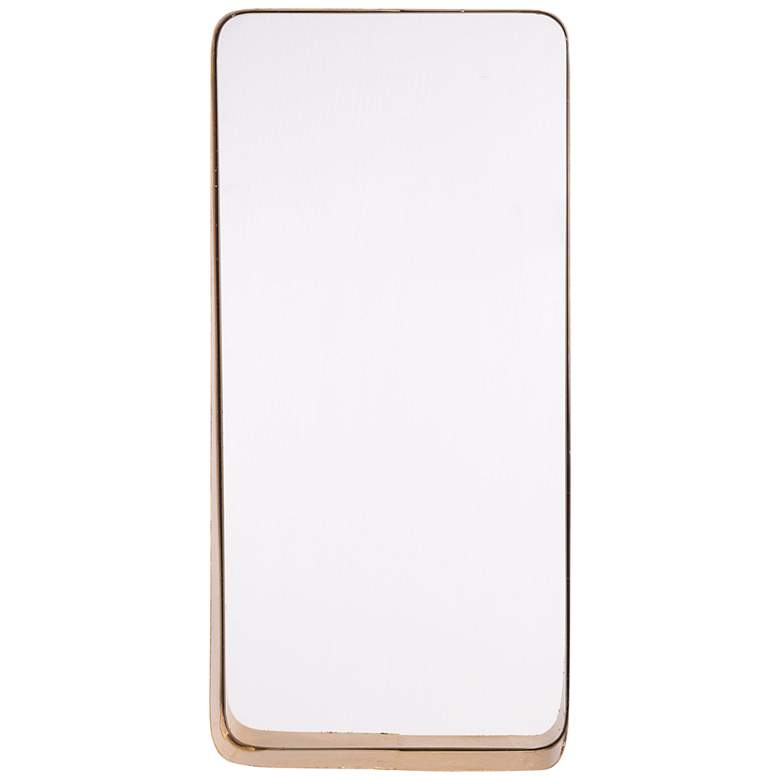 Image 1 Zuo Brighton Gold 14 1/4" x 29 3/4" Rectangular Wall Mirror
