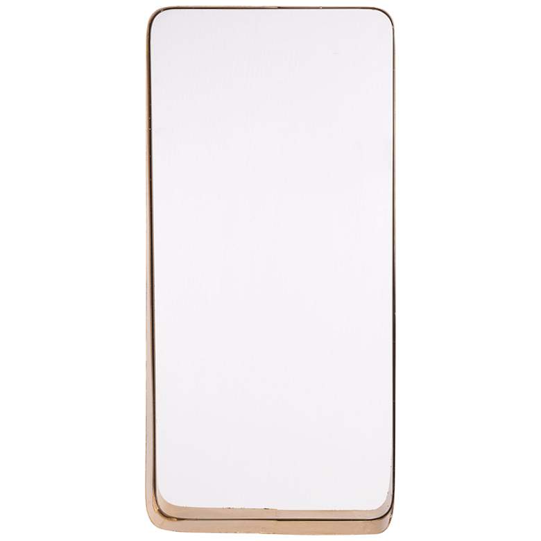 Image 1 Zuo Brighton Gold 14 1/4 inch x 29 3/4 inch Rectangular Wall Mirror