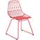 Zuo Brody Red Indoor-Outdoor Dining Chair