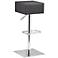 Zuo Butcher Black Adjustable Height Bar or Counter Stool
