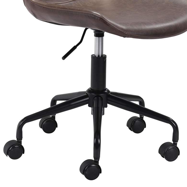 Image 3 Zuo Byron Brown Adjustable Swivel Modern Office Chair more views