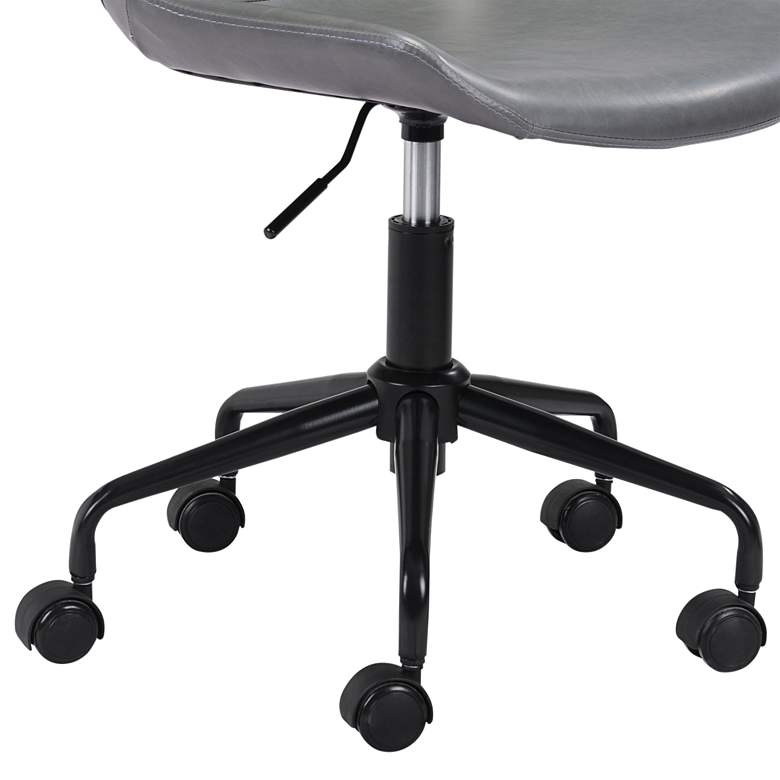 Image 3 Zuo Byron Gray Adjustable Swivel Office Chair more views
