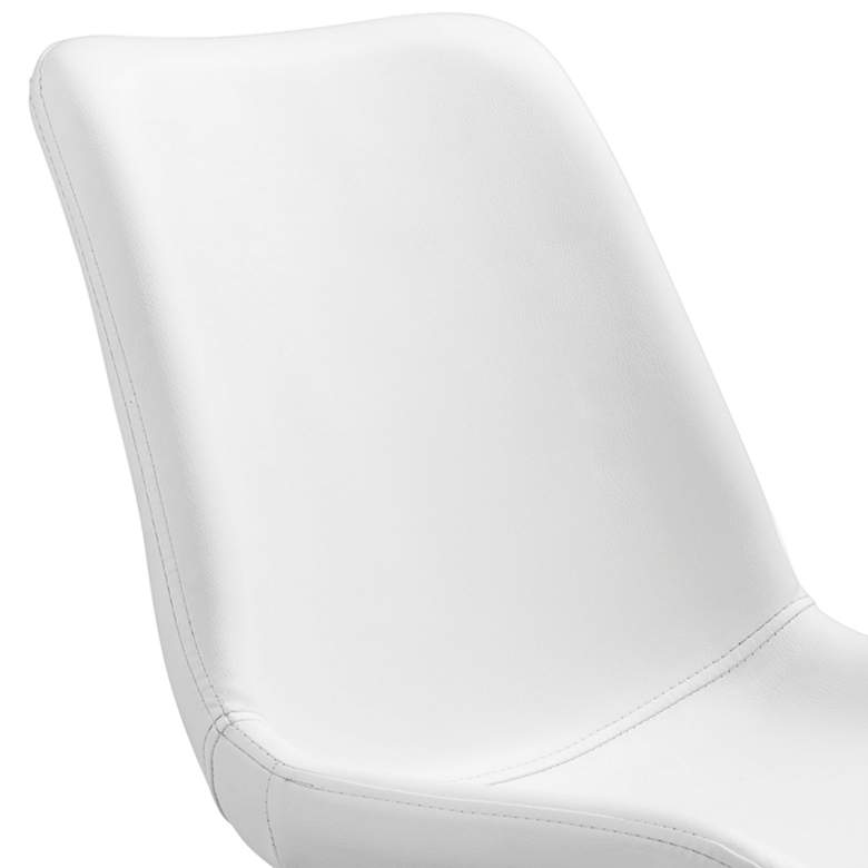 Image 2 Zuo Byron White Adjustable Swivel Modern Office Chair more views