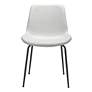 7_Zuo Byron White Faux Leather Dining Chairs Set of 2 more views