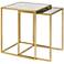 Zuo Calais 18" Wide Brass Finish Nesting Tables - Set of 2