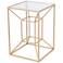 Zuo Canyon 16" Wide Gold Side Table