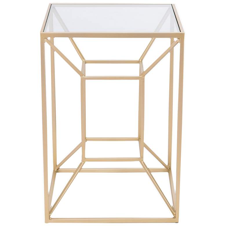 Image 5 Zuo Canyon 16 inch Wide Gold Side Table more views