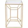 Zuo Canyon 16" Wide Gold Side Table