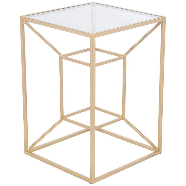Image 6 Zuo Canyon 16 inch Wide Gold Side Table more views
