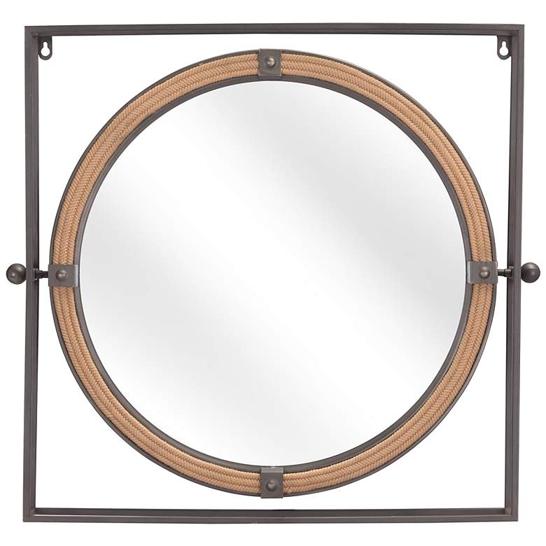 Image 2 Zuo Capell Gray 23 1/2 inch x 21 3/4 inch Decorative Wall Mirror