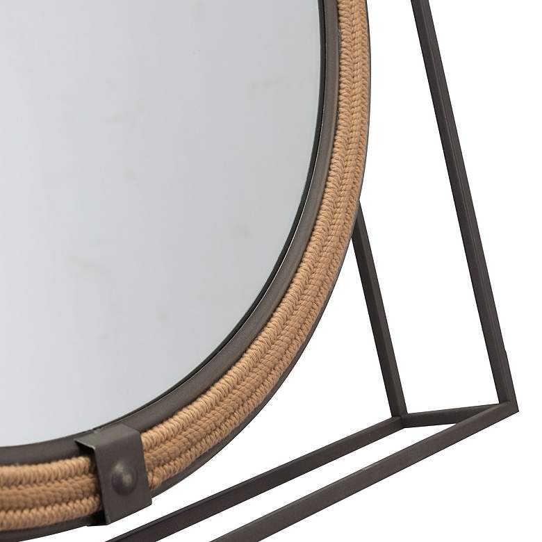 Image 4 Zuo Capell Gray 23 1/2" x 21 3/4" Decorative Wall Mirror more views