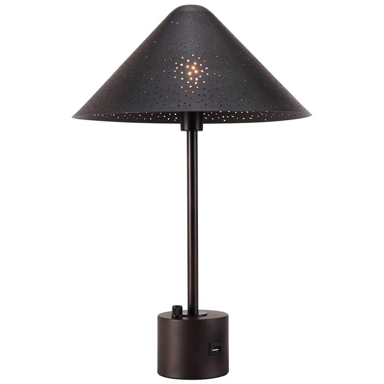 Image 1 Zuo Cardo 20" High Bronze Modern Accent Table Lamp