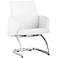 Zuo Chieftain White Leatherette Conference Chair