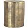 Zuo Chris 18" Wide Antique Brass Side Table