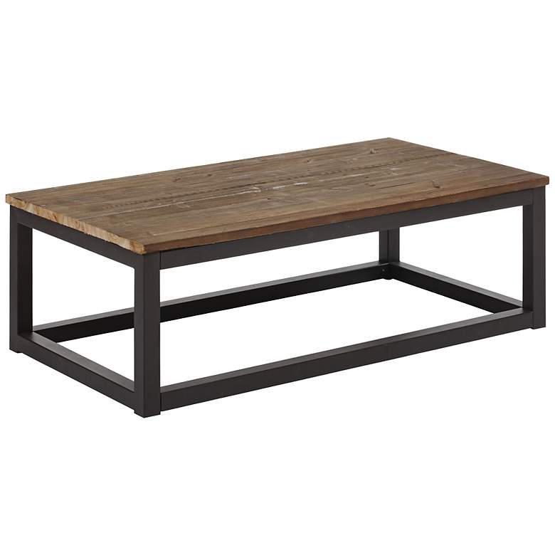 Image 1 Zuo Civic Center Distressed Wood Coffee Table
