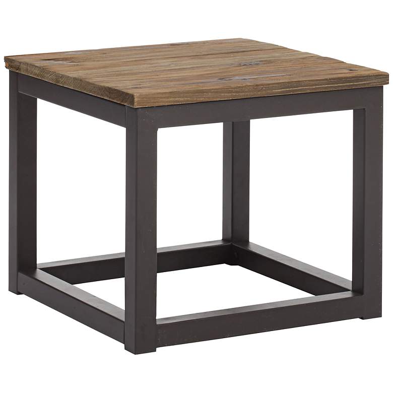 Image 1 Zuo Civic Center Distressed Wood Side Table