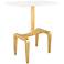 Zuo Clement 18" Wide Gold Side Table