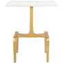 Zuo Clement 18" Wide Gold Side Table