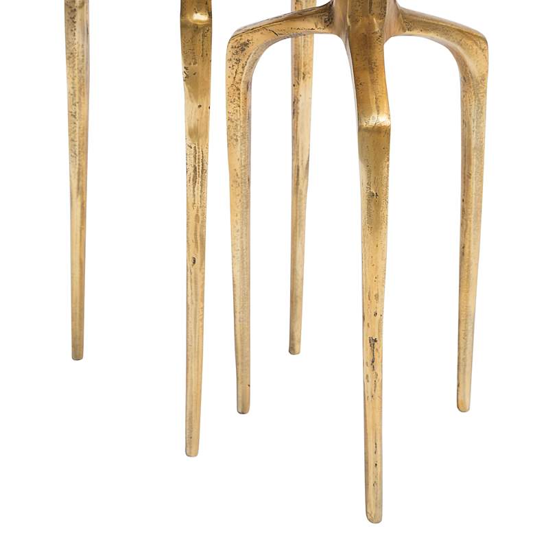 Image 5 Zuo Como Antique Gold Tripod Accent Modern Tables Set of 2 more views