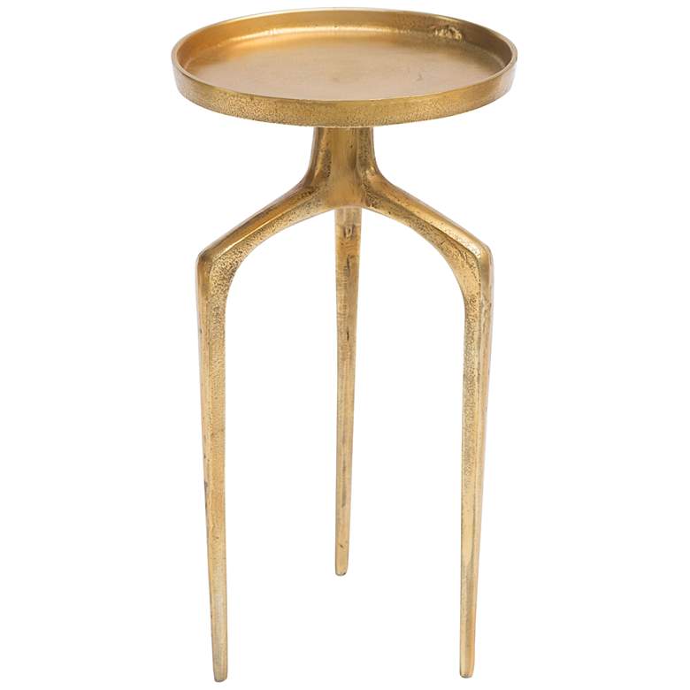 Image 7 Zuo Como Antique Gold Tripod Accent Modern Tables Set of 2 more views