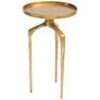Zuo Como Antique Gold Tripod Accent Modern Tables Set of 2 in scene