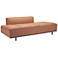 Zuo Confection 79" Wide Brown Faux Leather Sofa