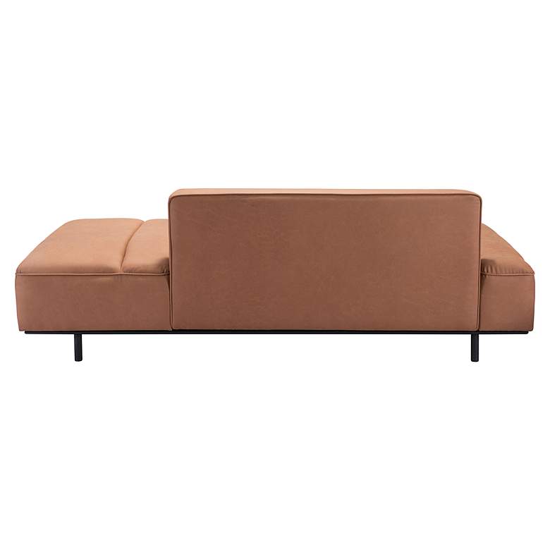 Image 7 Zuo Confection 79" Wide Brown Faux Leather Sofa more views