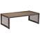 Zuo Coronado Brown and Glass Top Outdoor Coffee Table