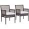 Zuo Coronado Brown and Gray Outdoor Dining Chair Set of 2