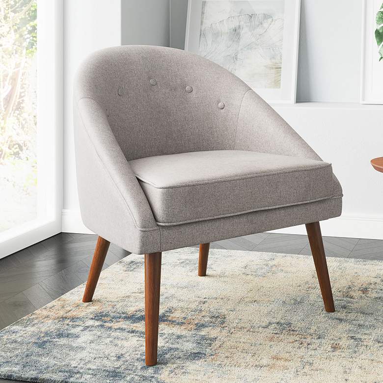 Image 1 Zuo Cruise Gray Fabric Accent Chair